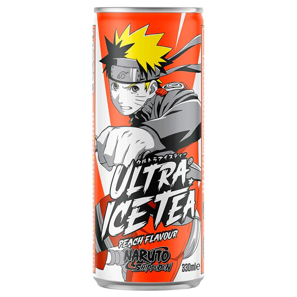Persikų skonio šalta arbata Naruto ULTRA ICE TEA, 330 ml