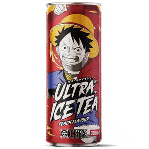 Persikų skonio šalta arbata One Piece - Luffy ULTRA ICE TEA, 330 ml