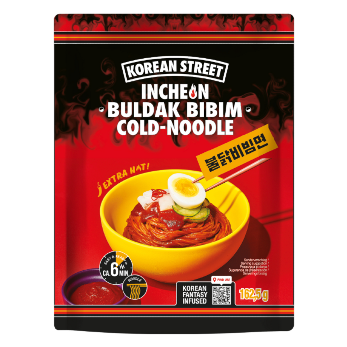 Incheon Buldak Bibim Cold-Noodle KOREAN STREET, 162 g