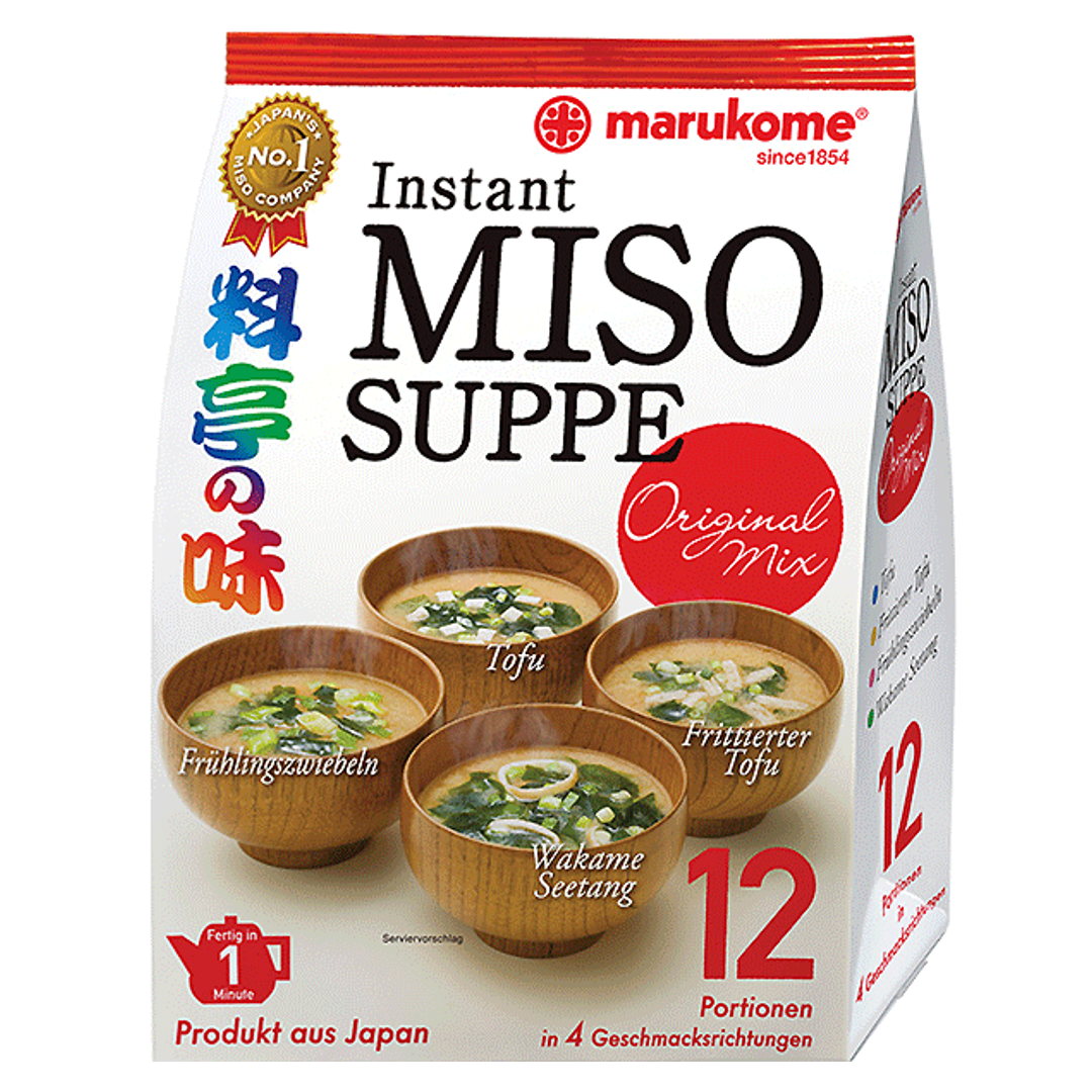 Tirpi tamsi miso sriuba, Bonito (Ryotei No Aji) MARUKOME, 12 porcijų, 224,55 g