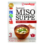 Greitai paruošiama Miso sriuba su tofu MARUKOME, 3 porcijos, 4 x 18 g / 57 g