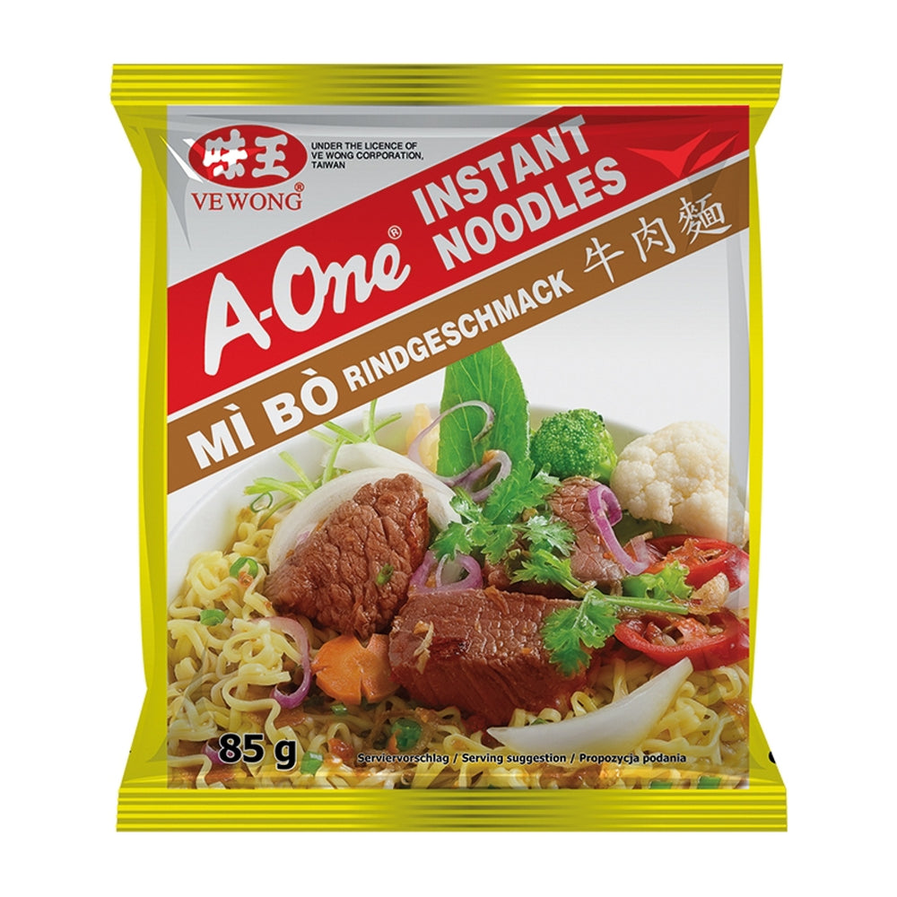 Instant Noodles Beef Flavour A-ONE, 85 g