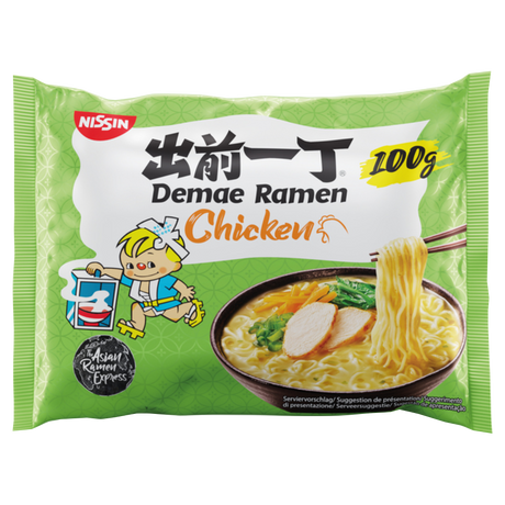 Instant Noodles Demae Ramen Chicken NISSIN, 100 g sachet