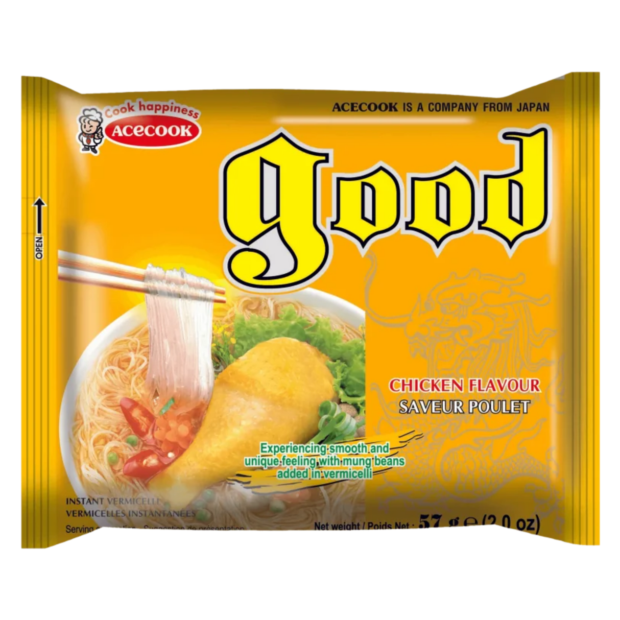 Instant Noodles Good Chicken Flavor ACECOOK, 62 g in a sachet