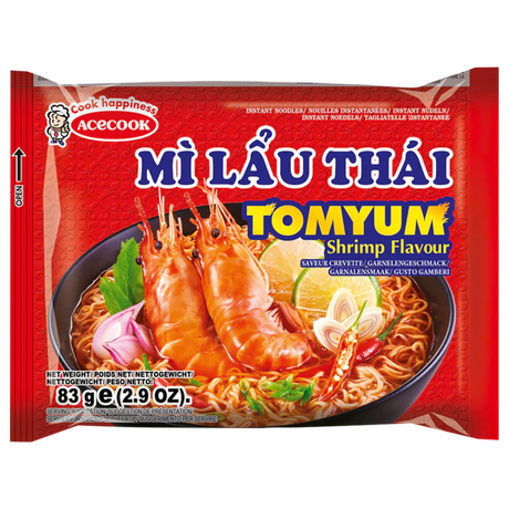 Instant Noodles Mi Lau Thai TomYum Shrimp ACECOOK, 83 g sachet