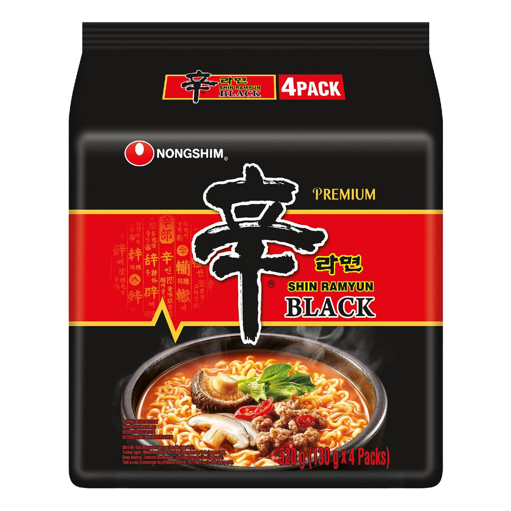 Greitai paruošiami makaronai Shin Ramyun Black su jautienos kaulų sultiniu NONGSHIM, 130 g