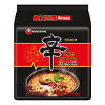 Greitai paruošiami makaronai Shin Ramyun Black su jautienos kaulų sultiniu (šeimos pakuotė) NONGSHIM, 4 x 130 g