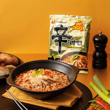 Instant Noodles Shin Ramyun Spicy Chicken NONGSHIM, 120 g