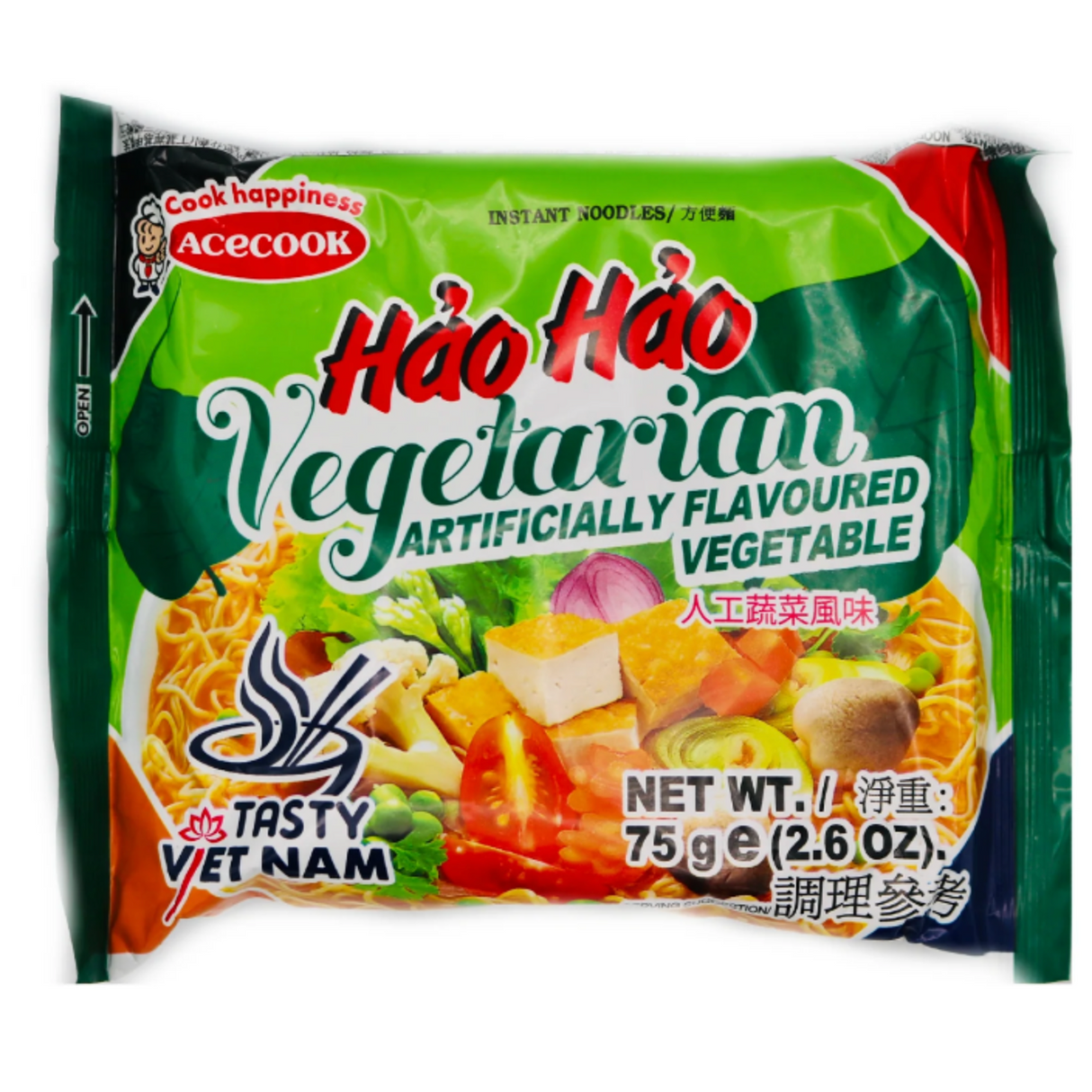 Instant Noodles Vegetarian Hao Hao ACECOOK, 75g