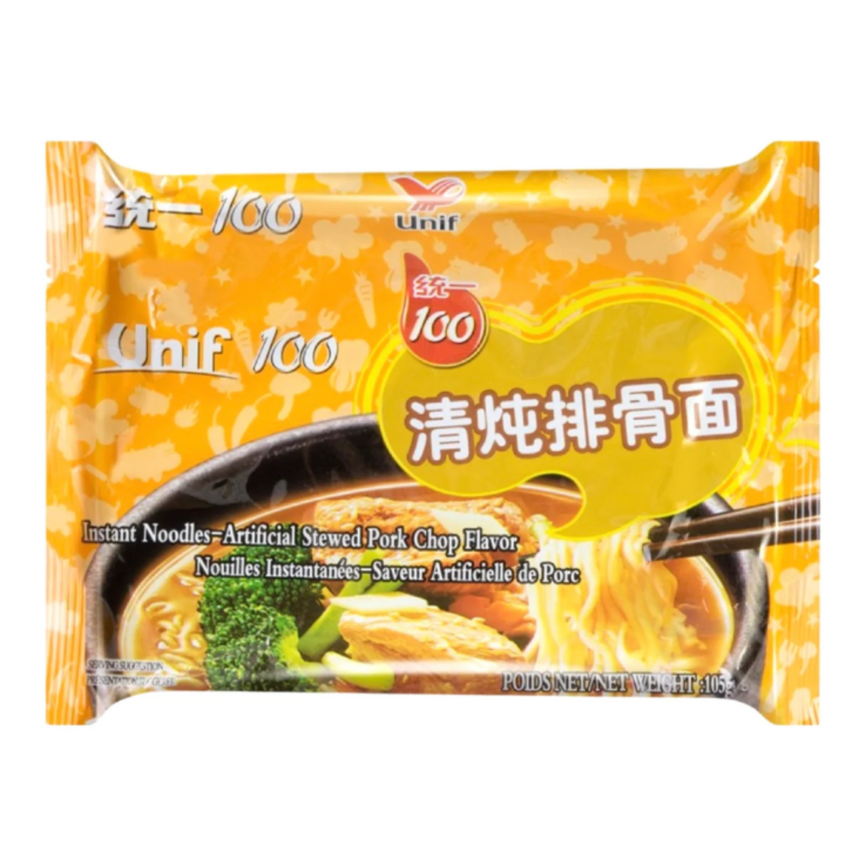 Instant Noodles, Stewed Pork Chop Flavor UNIF, 105g