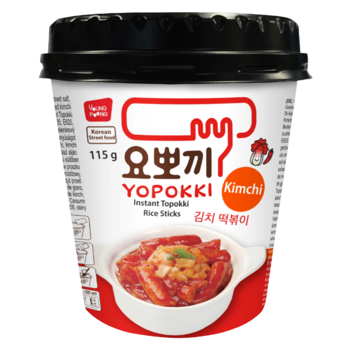 Instant Topokki Kimchi YOPOKKI, 115 g