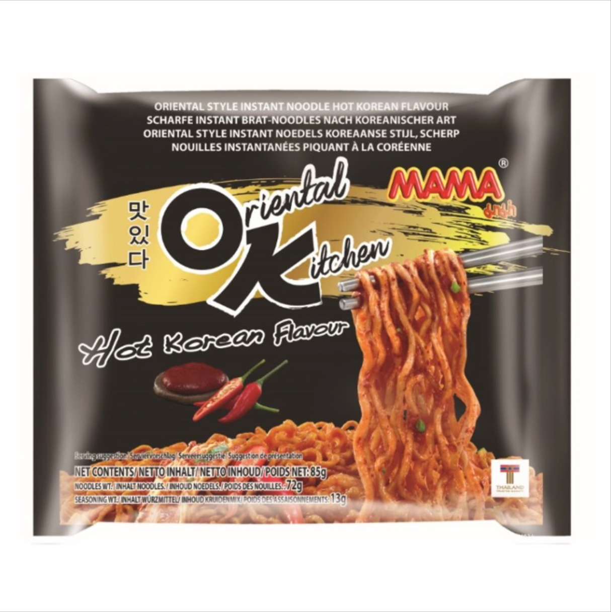 Instant noodles Hot Korean Flavor, Oriental Kitchen MAMA, 85 g