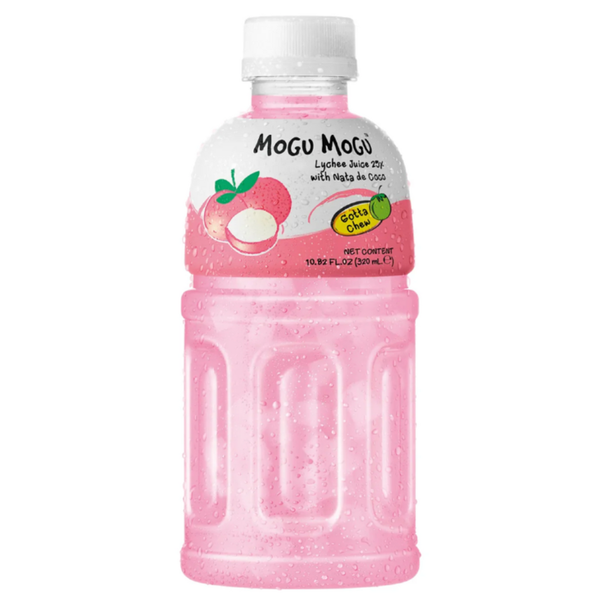 Lichee flavor soft drink with nata de coco MOGU MOGU, 320 ml