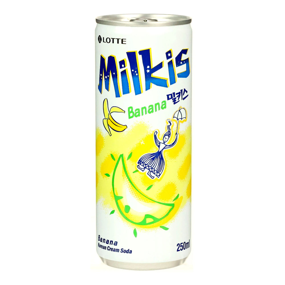 Bananų skonio gaivusis gėrimas MILKIS, LOTTE, 250 ml
