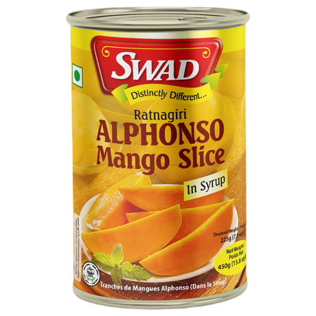 Mango slices Alphonso SWAD, 450 g