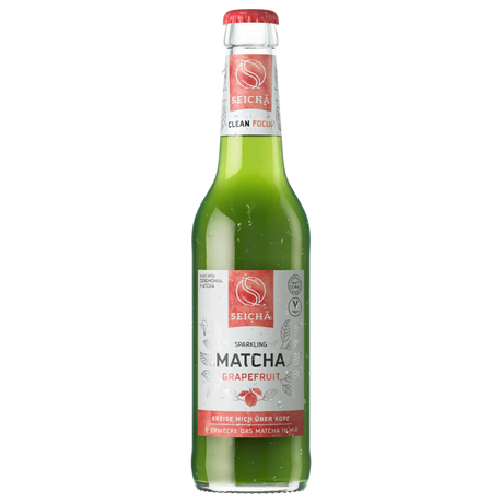 Matcha Grapefruit Sparkling Drink SEICHA, 330 ml in a glass bottle