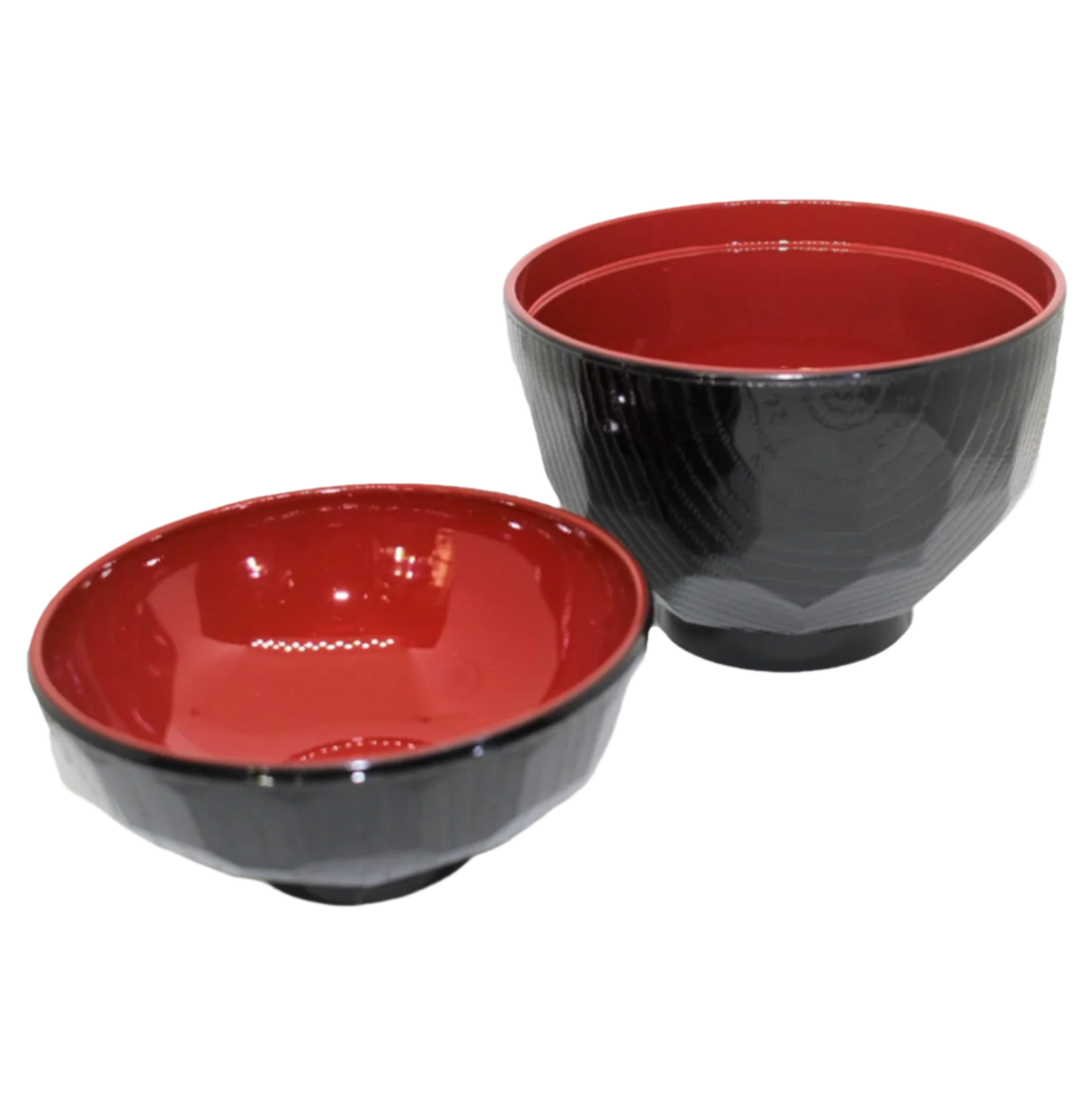 Miso soup bowl black/red ABS ø 10,5 cm JADE TEMPLE