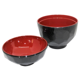 Miso soup bowl black/red ABS ø 10,5 cm JADE TEMPLE