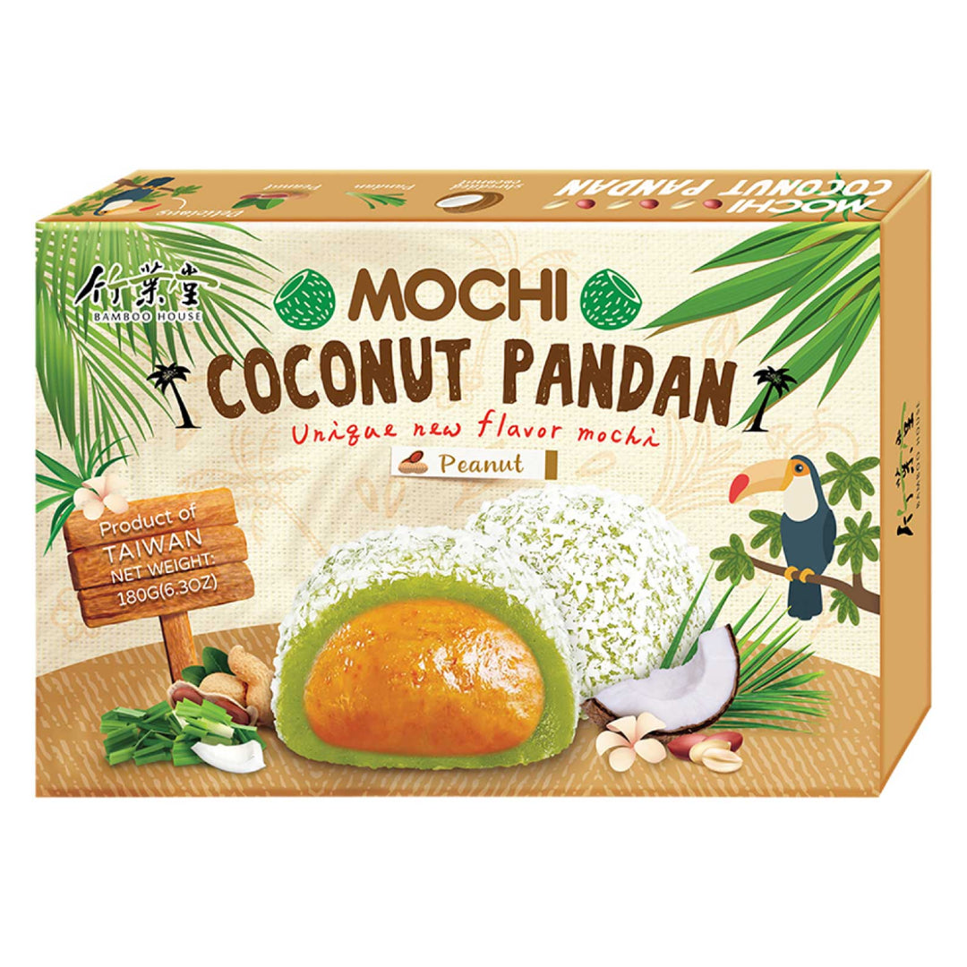 Mochi Coconut Pandan Peanut BAMBOO HOUSE, 210 g