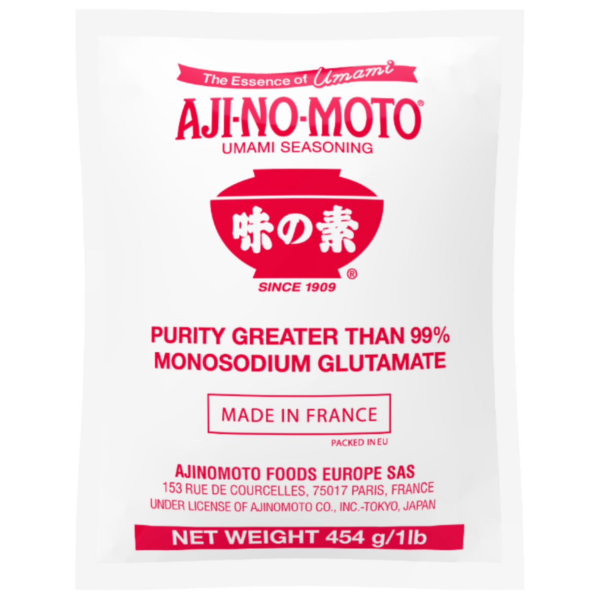 Monosodium Glutamate AJINOMOTO, 454 g