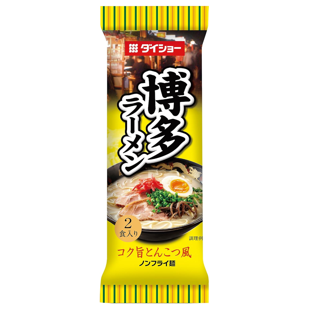 Nagahama Yatai greitai paruošiami makaronai sodraus Tonkotsu skonio DAISHO, 188 g (2 porcijos)