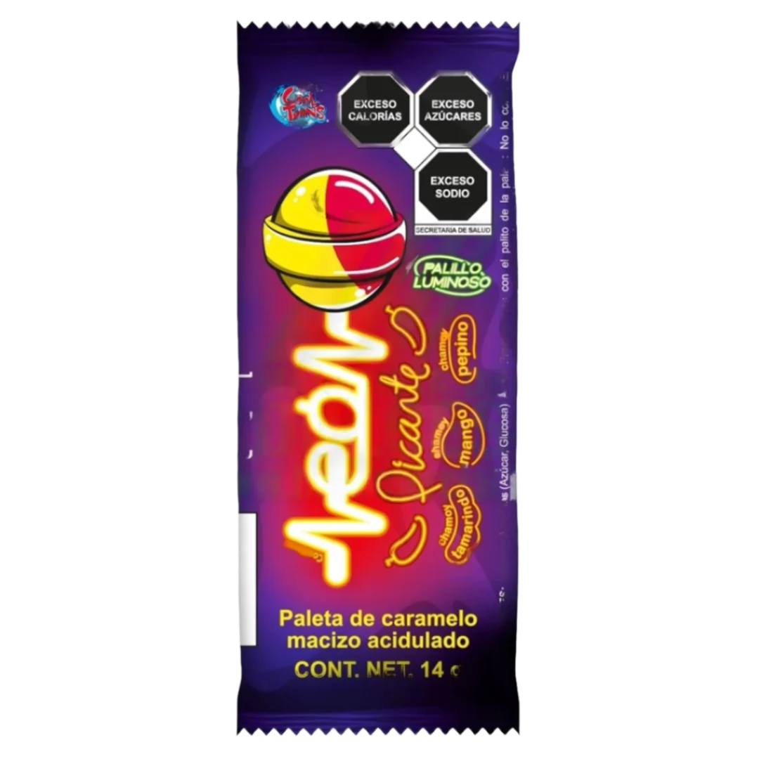 Neon Picante ledinukai CANDY COOL, 24 x 14 g