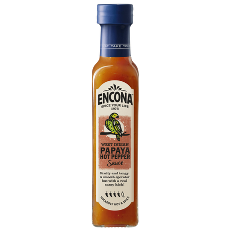 Papaya Hot Pepper Sauce ENCONA, 142 ml glass bottle