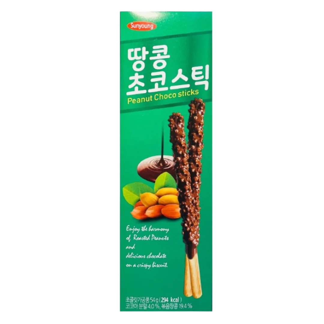 Žemės riešutų ir šokolado lazdelės SUNYOUNG, 54 g