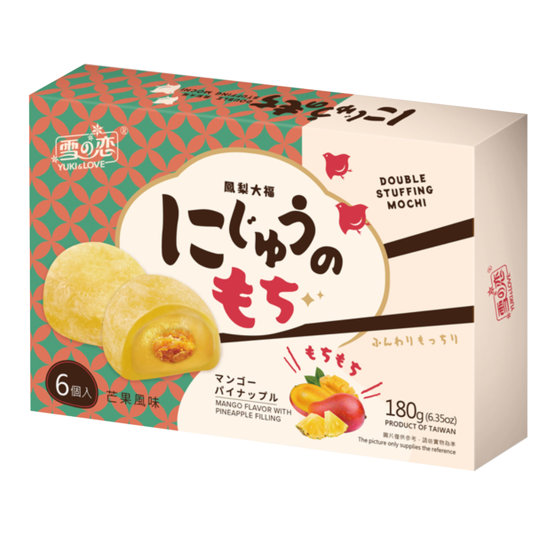 Pineapple Mango Flavour Mochi YUKI & LOVE, 180 g in a box