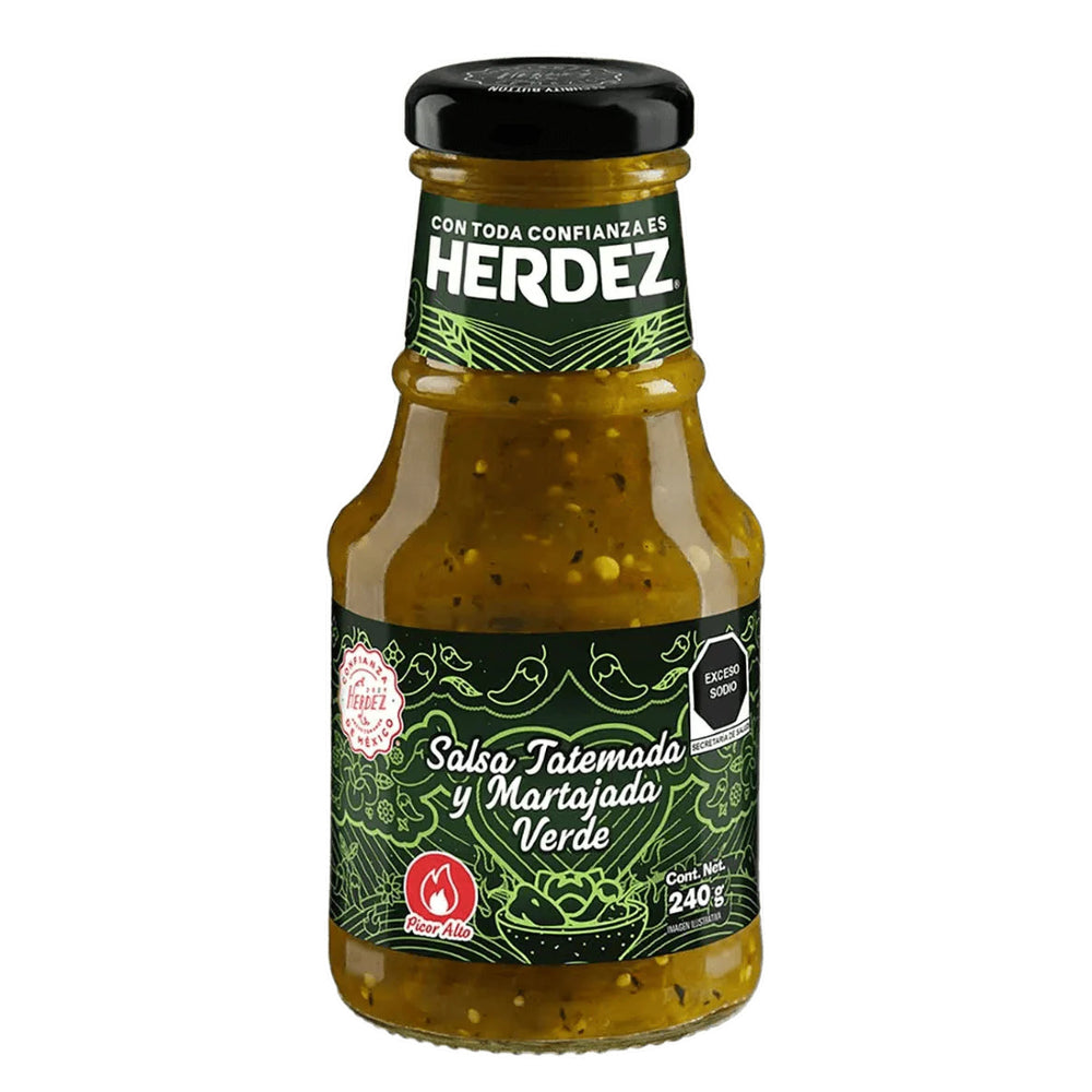Roasted Salsa Verde HERDEZ (In Glass), 240 g