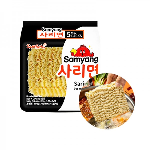 Sari ramen makaronai (be sriubos) SAMYANG, 5 x 110 g