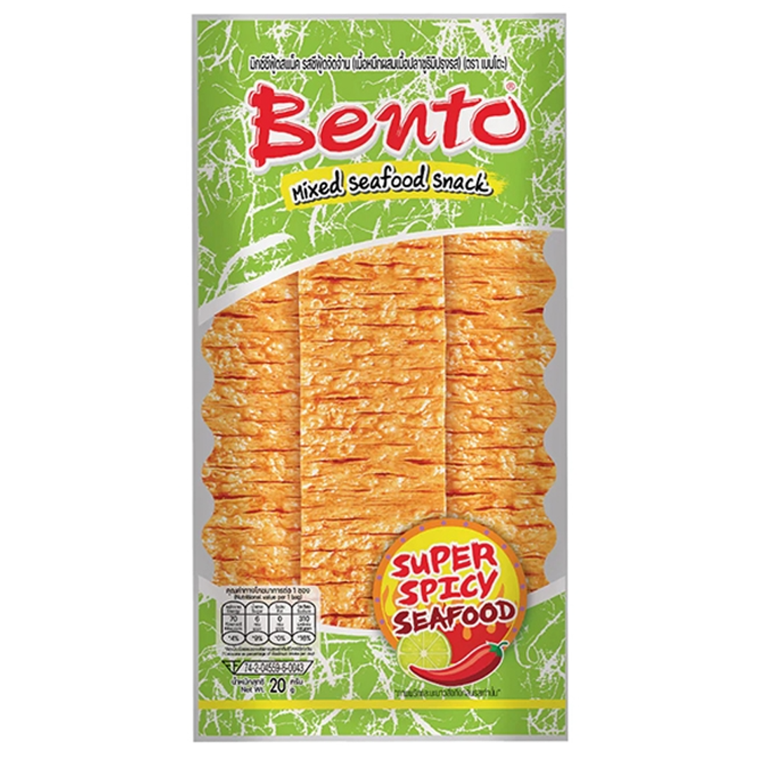 Seafood Snack Super aštrus jūros gėrybių skonis BENTO, 20 g