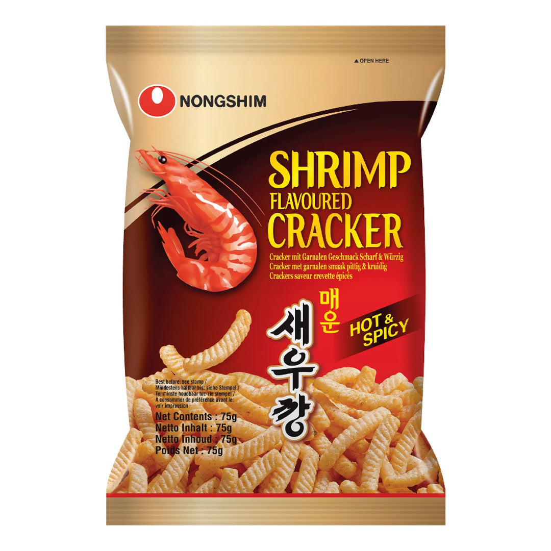 Aštrūs krevečių traškučiai NONGSHIM, 75 g