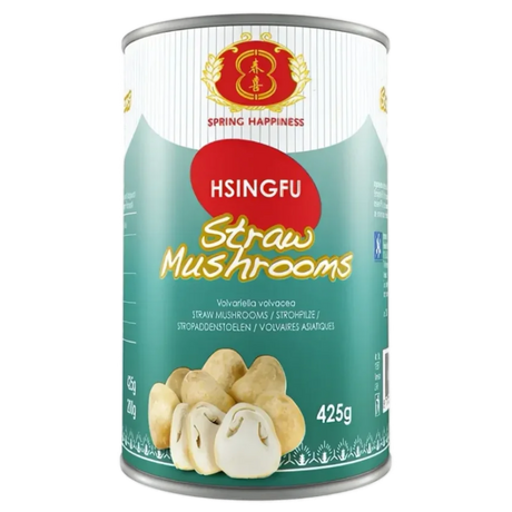 Straw Mushrooms SPRING HAPPINESS, 425 g in a can