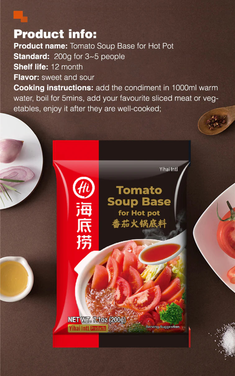 Pomidorų Hot Pot sriubos pagrindas HAIDILAO, 200 g
