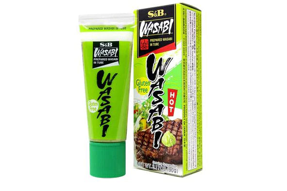 Wasabi ir krienų pasta tūbelėje S&B, 90 g