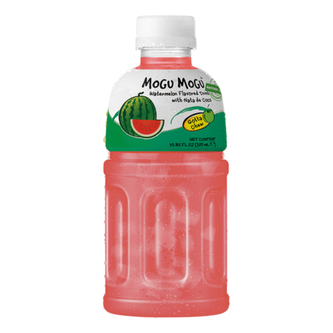 Arbūzų skonio gaivusis gėrimas su kokosų žele MOGU MOGU, 320 ml