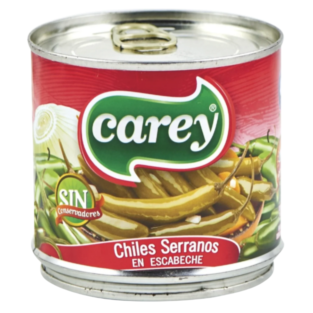 Whole Chili Serrano Peppers CAREY, 340 g