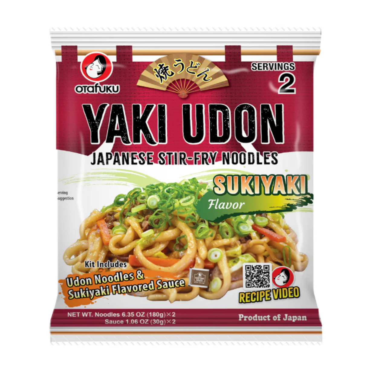 Yaki Udon Noodles and Sauce OTAFUKU, 2 portions, 420 g