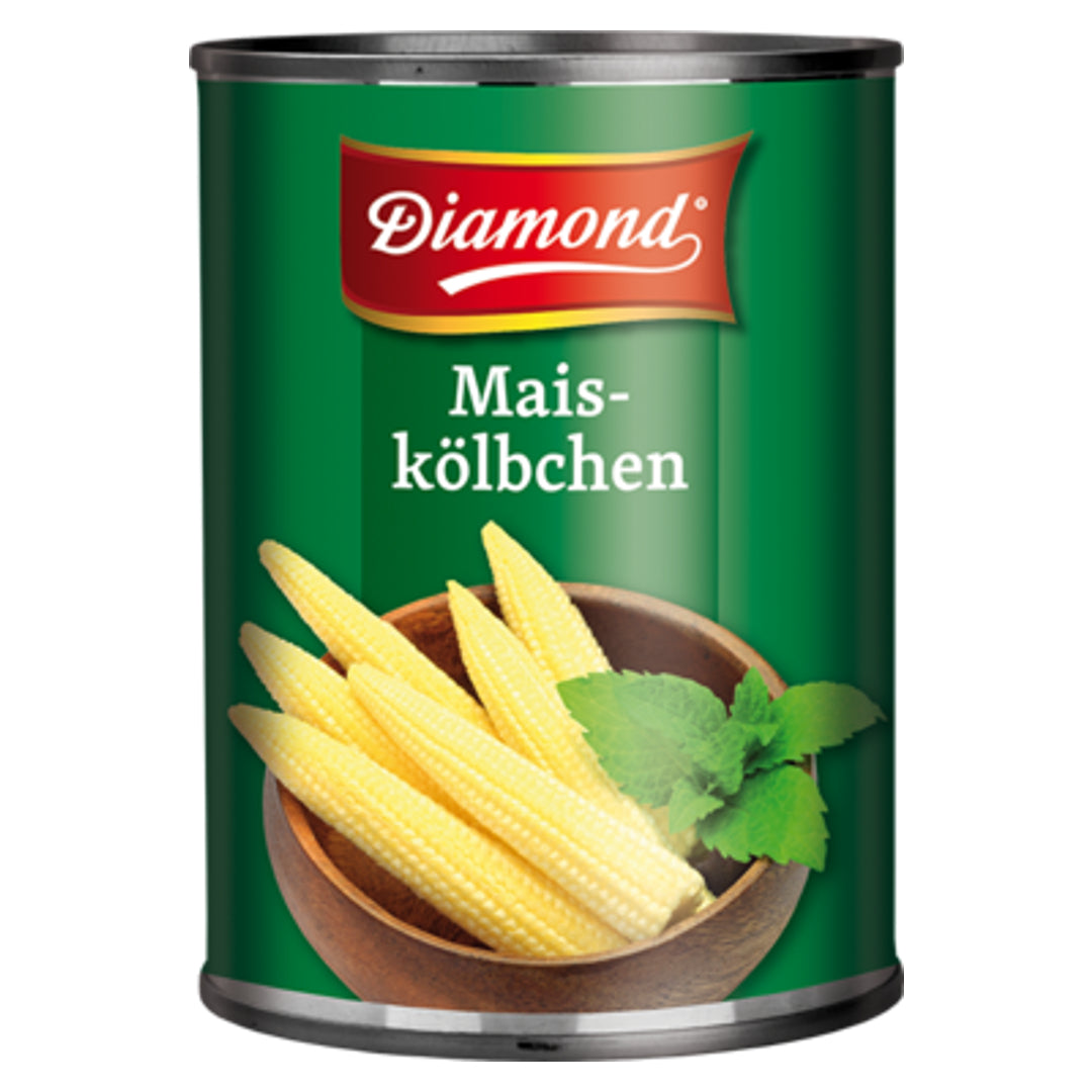 Young Baby Corn DIAMOND, 225 g / 425 ml