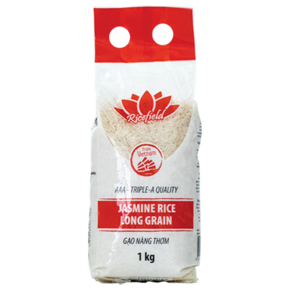 
                
                    Load image into Gallery viewer, 100% Long grain Jasmine Rice RICEFIELD, 1 kg
                
            