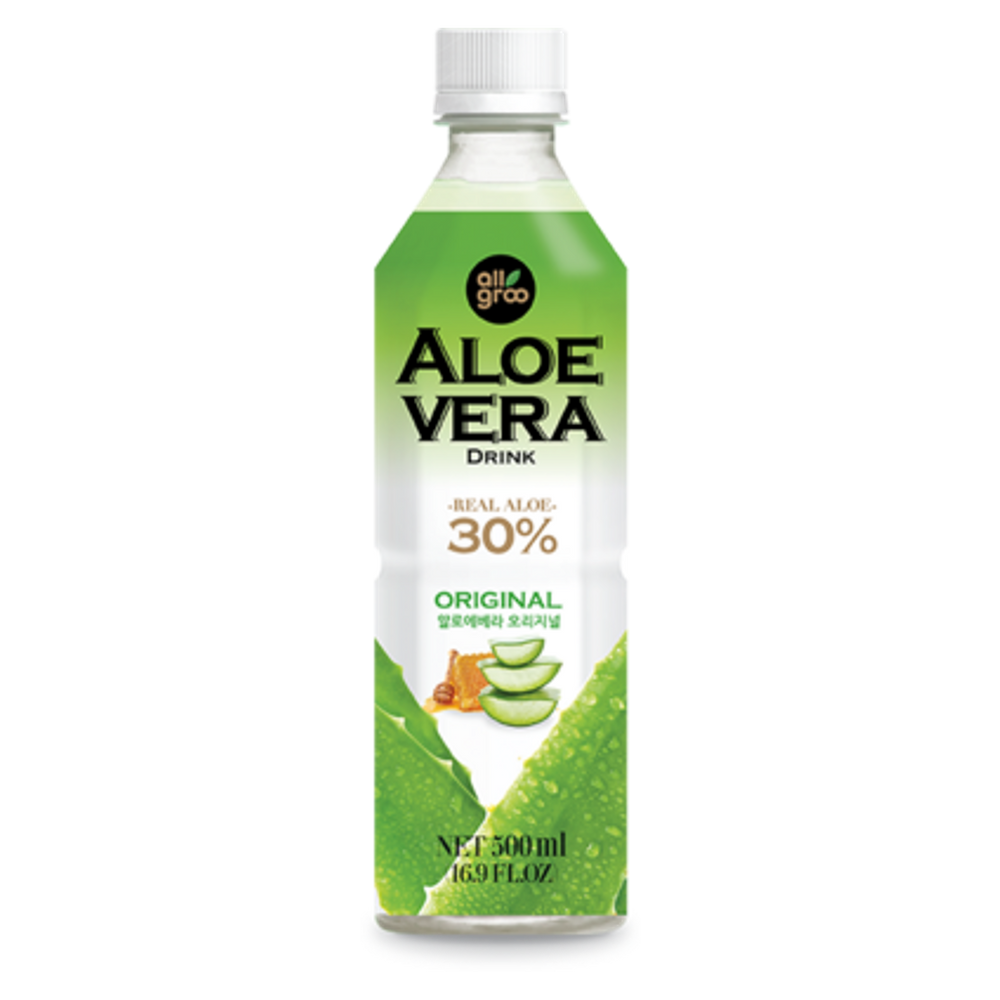 Aloe Vera gėrimas su medumi ALLGROO, 500 ml
