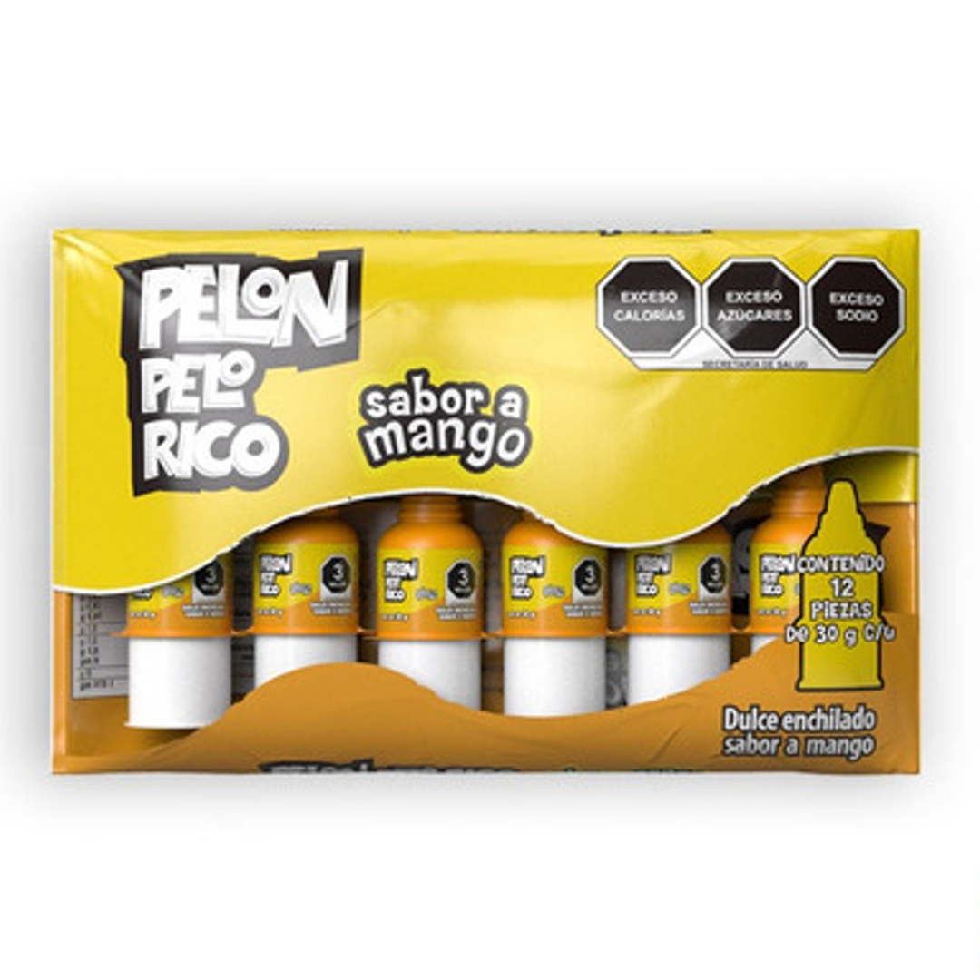 Candy Mango PELON PELO RICO, 12 vnt, 360 g 