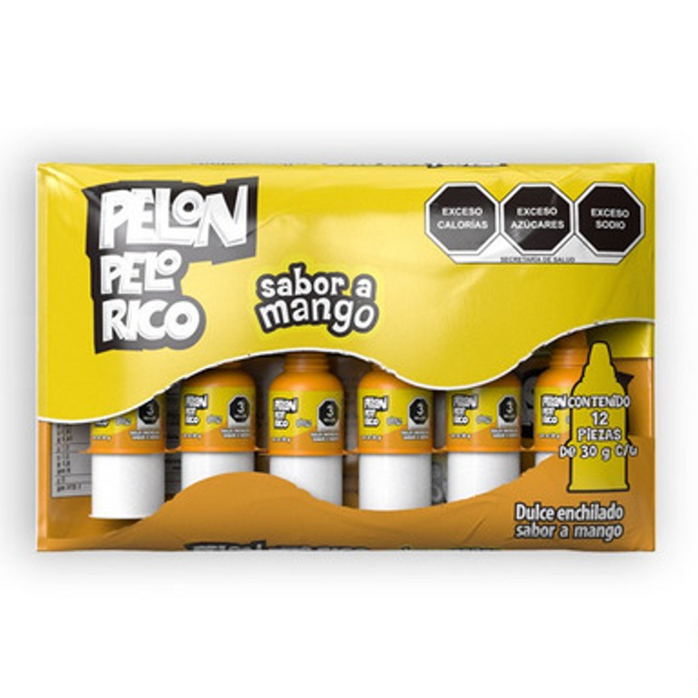 Candy Mango PELON PELO RICO, 12 pcs, 360 g