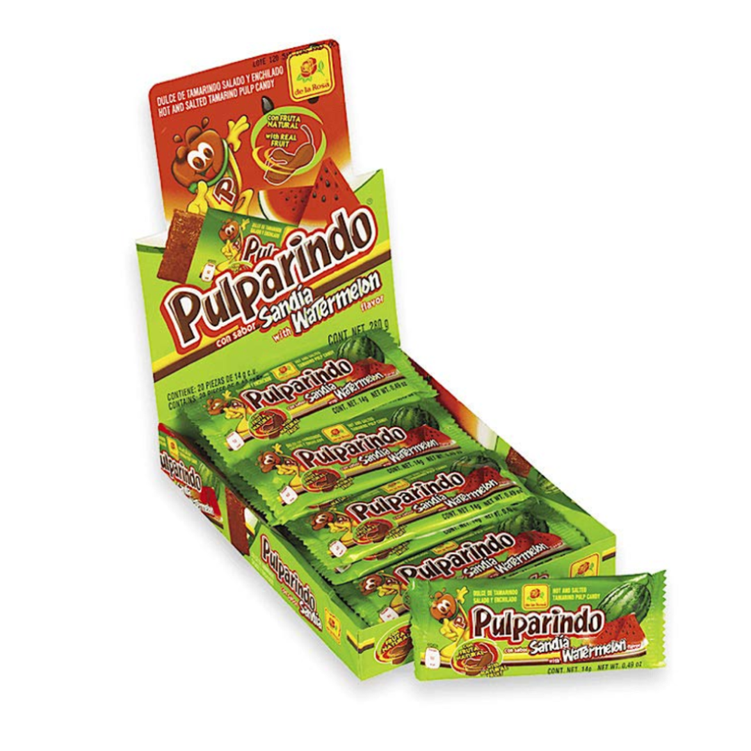 Saldainiai Pulparindo (arbūzo skonio) DE LA ROSA, 20 vnt, 280 g