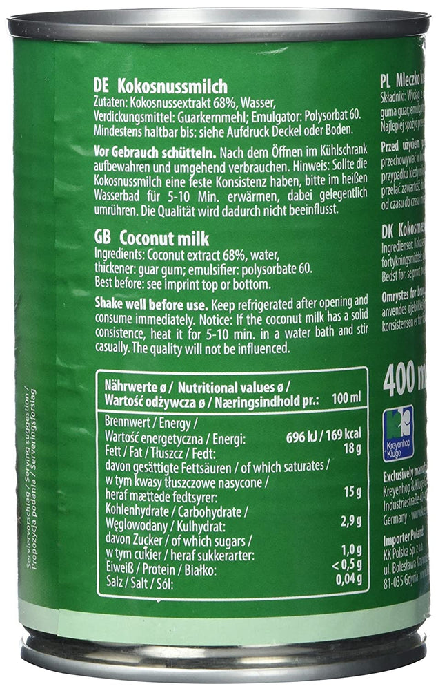 Kokosų pienas (riebumas 17-19%) DIAMOND, 400 ml