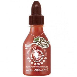
                
                    Įkelkite vaizdą į galerijos peržiūros priemonę,Sriracha su juodaisias pipirais FLYING GOOSE, 200 ml
                
            