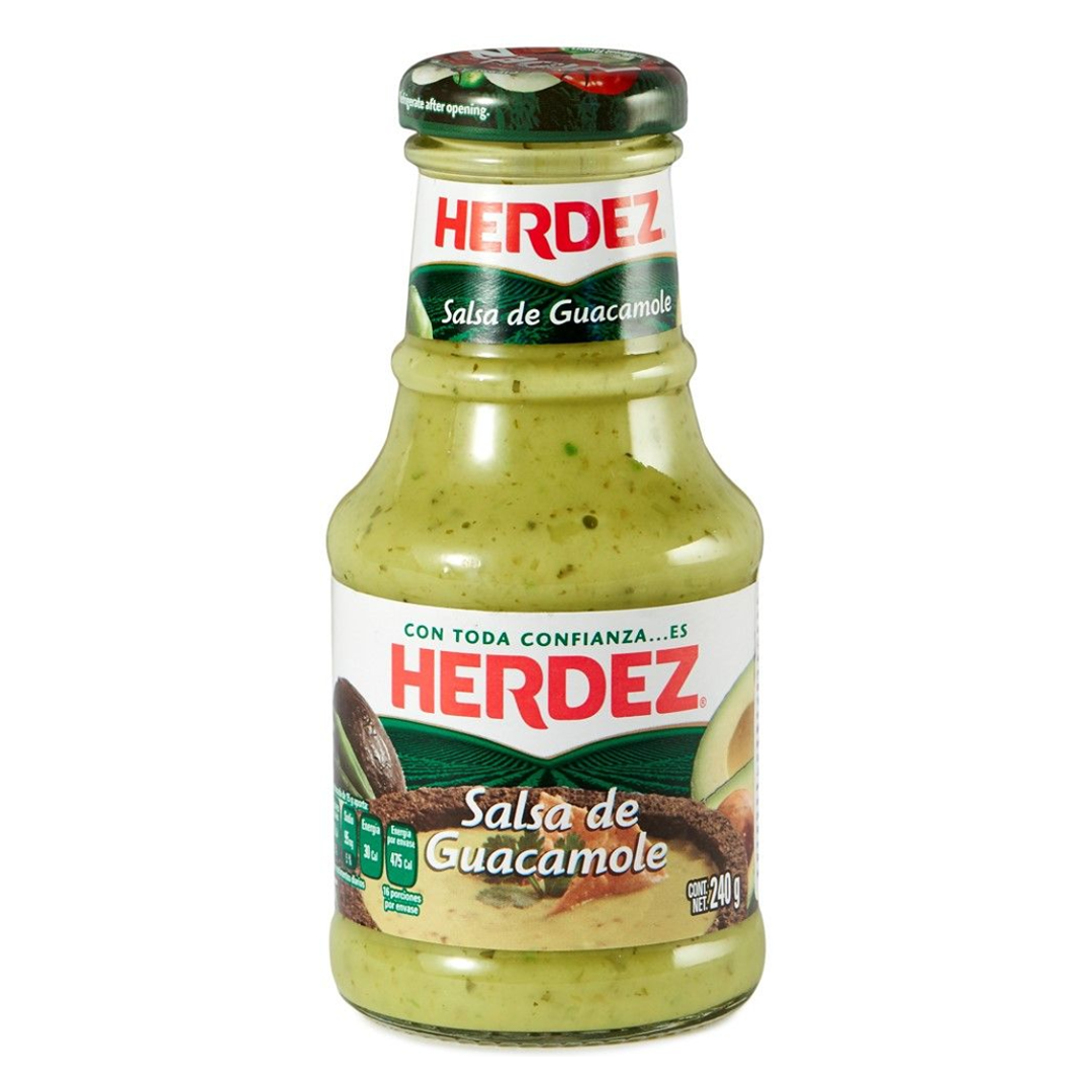 Salsa Guacamole HERDEZ (In Glass), 240 g