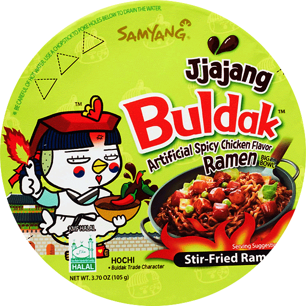 Buldak Hot Chicken Ramen Jjajang Big Bowl SAMYANG, 105g