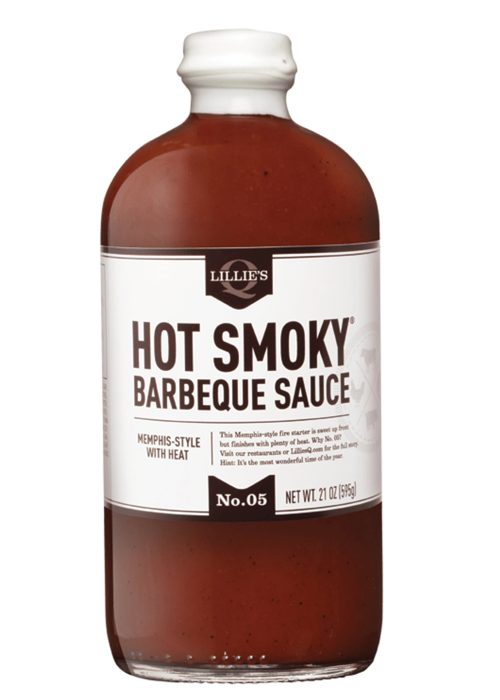 Padžas Hot Smoky Barbeque Sauce No.5 LILLIES'Q, 595 g